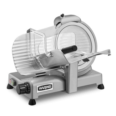 Waring WCS250SV Commercial Food Slicer with 10" Blade - 120V, 3/4 HP