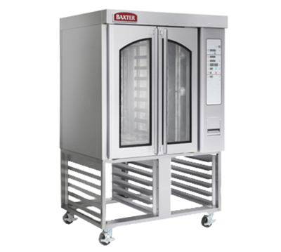 Baxter OV310E Stainless Steel 1 Deck Full Size Electric Mini Rotating Rack Oven - 208 Volts 3-Phase