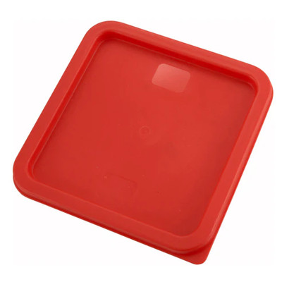 Winco PECC-68 Red Square Polyethylene Container Cover
