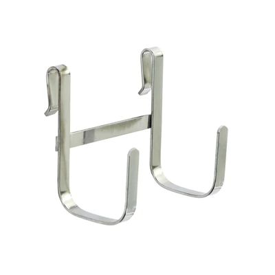Metro HK26C Smartwall Snap-On Hook 3-1/2"H Chrome Style C - Double Multi-Purpose