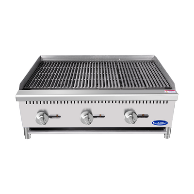Atosa ATCB-36-LP 36" Liquid Propane Countertop CookRite Charbroiler - 105,000 BTU