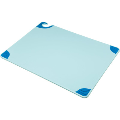 San Jamar CBG182412BL 18" x 24" x 1/2" Blue Co-Polymer Saf-T-Grip Cutting Board