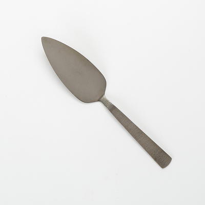 American Metalcraft BLHP10 10" L Hammered 18/0 Stainless Steel Vintage Black Finish Pie Server