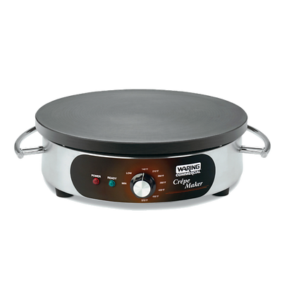 Waring WSC160X 16&quot; Electric Cast Iron Cook Surface Crepe Maker - 120 Volts
