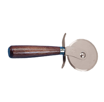 American Metalcraft PC7250 2.5" Stainless Steel Pizza Cutter Wood Handle