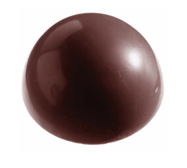 Matfer Bourgeat 380153 Chocolate Mold Half Spheres 1" H x 2" Dia. Polycarbonate