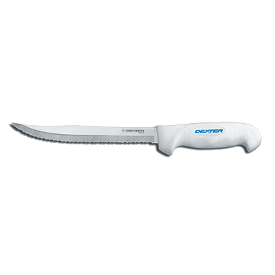Dexter 24293 8" Tiger-Edge Slicer with White Handle