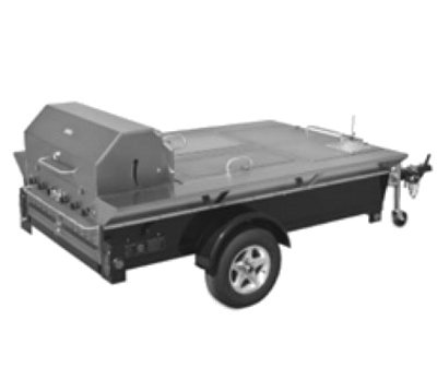 Crown Verity CV-TG-4 69" Towable Griddle - 99,000 BTU