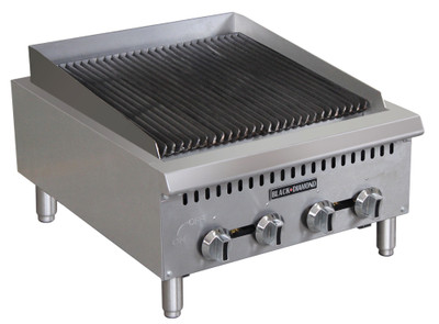 Adcraft BDCTC-24 24" Countertop Black Diamond Charbroiler - 80,000 BTU