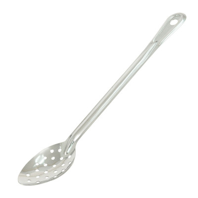 CAC China SBHP-15 15" L 1.2mm Thick Stainless Steel Perforated Basting Spoon (144 Each Per Case)