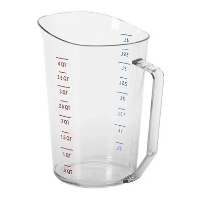 Cambro 400MCCW135 4 qt PolyCarbonate Camwear Measuring Cup