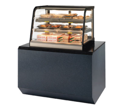 Federal Industries CH4828SSD 47" W Stainless Steel with Black Trim Countertop Hot Self-Serve Merchandiser - 115 Volts