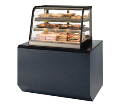 Federal Industries CH4828SSD 47" W Stainless Steel with Black Trim Countertop Hot Self-Serve Merchandiser - 115 Volts