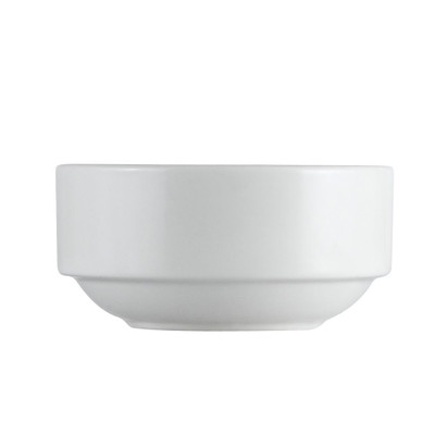 CAC China EVT-48 12 Oz. Bone White Porcelain Round Everest Bouillon (3 Dozen Per Case)