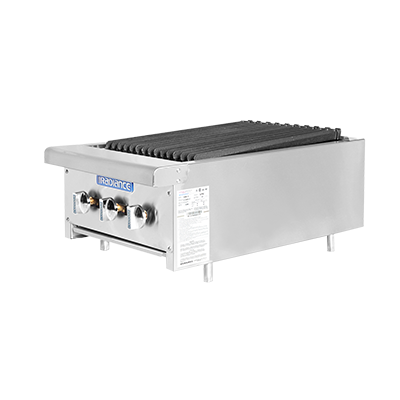 Turbo Air TARB-18-LP 18" Liquid Propane Countertop Radiance Charbroiler - 45,000 BTU