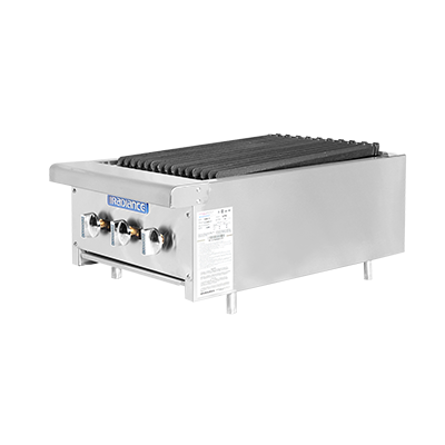 Turbo Air TARB-18-LP 18" Liquid Propane Countertop Radiance Charbroiler - 45,000 BTU