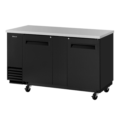Turbo Air TBB-3SB-N6 69&quot;W Two-Section Solid Door Back Bar Cooler