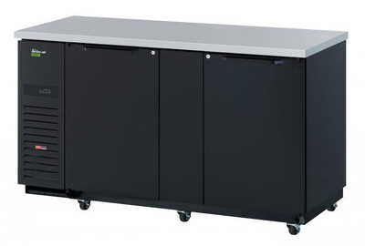 Turbo Air TBB-3SB-N6 69"W Two-Section Solid Door Back Bar Cooler