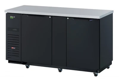 Turbo Air TBB-3SB-N6 69"W Two-Section Solid Door Back Bar Cooler