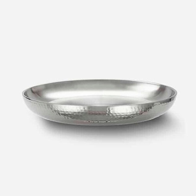 American Metalcraft DWHSEA14 13.75" 98 Oz. Stainless Steel Round Seafood Tray