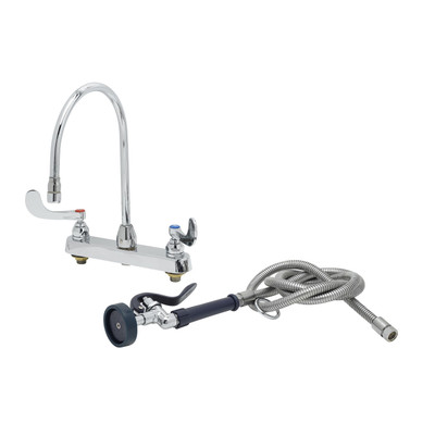 T&amp;S Brass B-1176 Faucet Workboard 8"