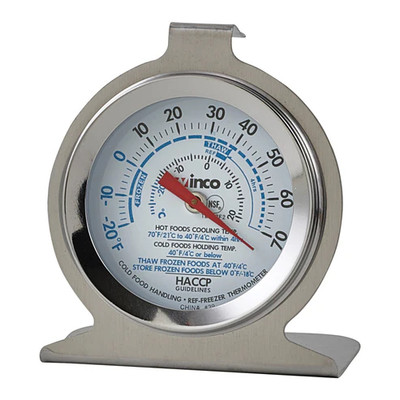 Winco TMT-RF2 Refrigerator/Freezer Thermometer