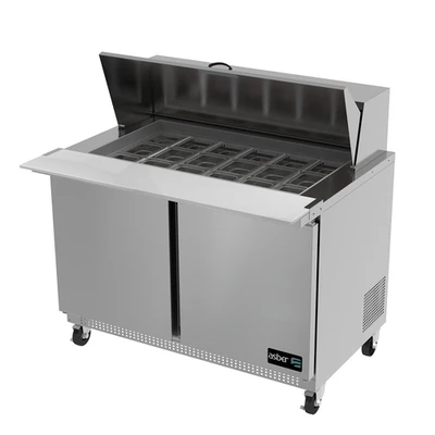 Asber APTM-48-18 48" W Two Door Mega Top Sandwich or Salad Prep Table