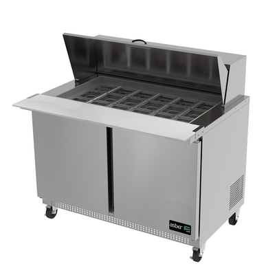Asber APTM-48-18 48" W Two Door Mega Top Sandwich or Salad Prep Table