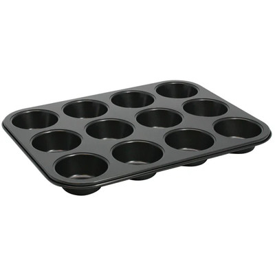 Winco AMF-12NS 15.5" Carbon Steel Muffin Pan