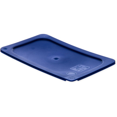 Carlisle 3058160 Solid Flat Polyethylene Blue Smart Lid Food Pan Lid