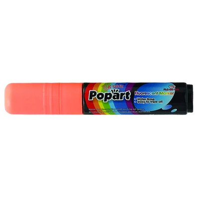 Winco MBPM-O 0.06" Chisel Tip Neon Orange Deluxe Plus Neon Marker