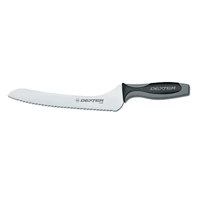 Dexter 29323 9" Scalloped Edge V-Lo Sandwich Knife with Soft-to-the-touch Handle