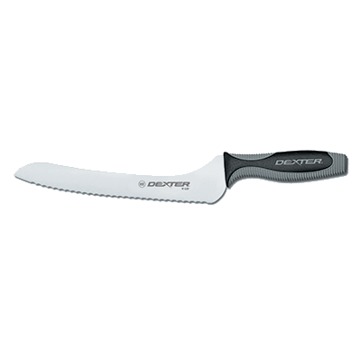 Dexter 29323 9" Scalloped Edge V-Lo Sandwich Knife with Soft-to-the-touch Handle