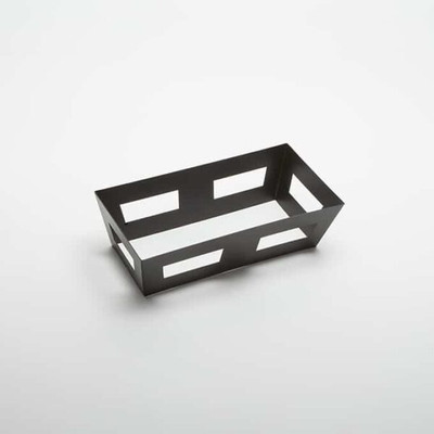 American Metalcraft GSC16 16" W x 8" D x 4 0.5" H 1/2 Size Rectangular Stainless Steel Black Crate Griddle Stand