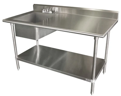 Advance Tabco KLAG-11B-306L-X 60" W x 30" D Stainless Steel 16 Gauge Special Value Work Table