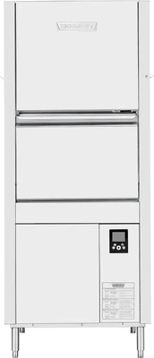 Hobart PW10N-BAS-2 34.86" W Stainless Steel Front Loading Pot Pan Utensil Washer - 480 Volts