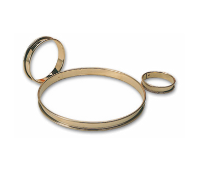 Matfer Bourgeat 371704 3&quot; ID x 0.62&quot;H Stainless Steel Round Tart Ring - 1 Pack