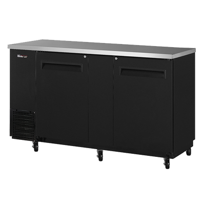 Turbo Air TBB-24-60SB-N6 61.13&quot;W Two-Section Solid Door Back Bar Cooler