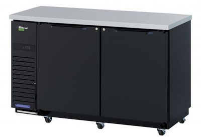Turbo Air TBB-24-60SB-N6 61.13"W Two-Section Solid Door Back Bar Cooler