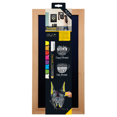 American Metalcraft WBWTE2040 7-3/4&quot;W x 15-3/4&quot;H Black Natural Wood Wall Board