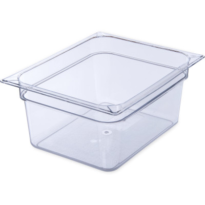 Carlisle 10222B07 8.7 Qt. 1/2 Size Capacity Clear Storplus Food Pan