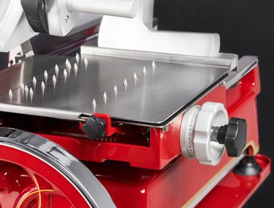 Berkel 300M-STD 12" Dia. Classic Berkel Red Stainless Steel and Aluminum Automatic Fly Wheel Slicer