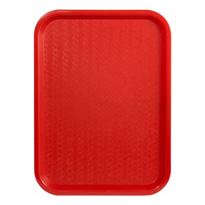 Winco FFT-1014R 14"W Red Fast Food Tray