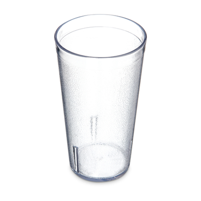 Carlisle 521607 16 Oz. Clear SAN Textured Stackable Tumbler