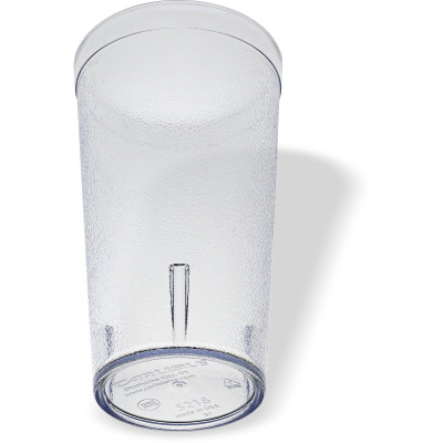 Carlisle 521607 16 Oz. Clear SAN Textured Stackable Tumbler
