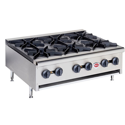 Wells HDHP-3630G 35.38" Natural Gas Countertop Hotplate - 159,000 BTU