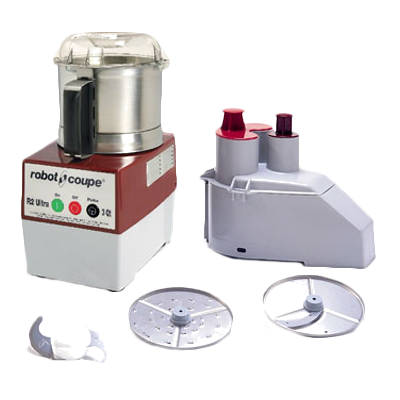 Robot Coupe R2U 3 L. Stainless Steel Combination Commercial Food Processor - 120 Volts, 1 HP