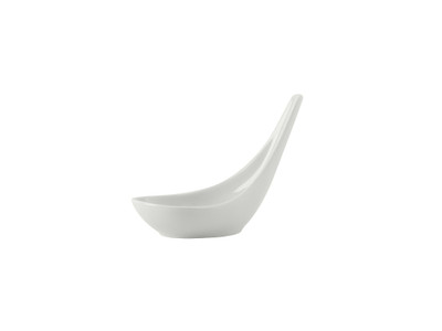 Tuxton GZP-705 Spoon TasTing 1/2 Oz. Porcelain White - 2 Dozen Per Case (2 Dozen Per Case)