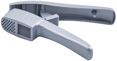 Winco GP-2 7-1/2" Long Rust Resistant Aluminum Alloy Garlic Press & Slicer