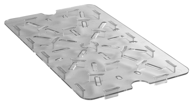 Cambro 1218DSCW135 Food Storage Boxes Clear Camwear Drain Shelf - 6/Case